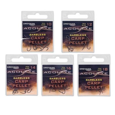 DRENNAN DRENNAN Acolyte Carp Pellet Barbless - Parkfield Angling Centre