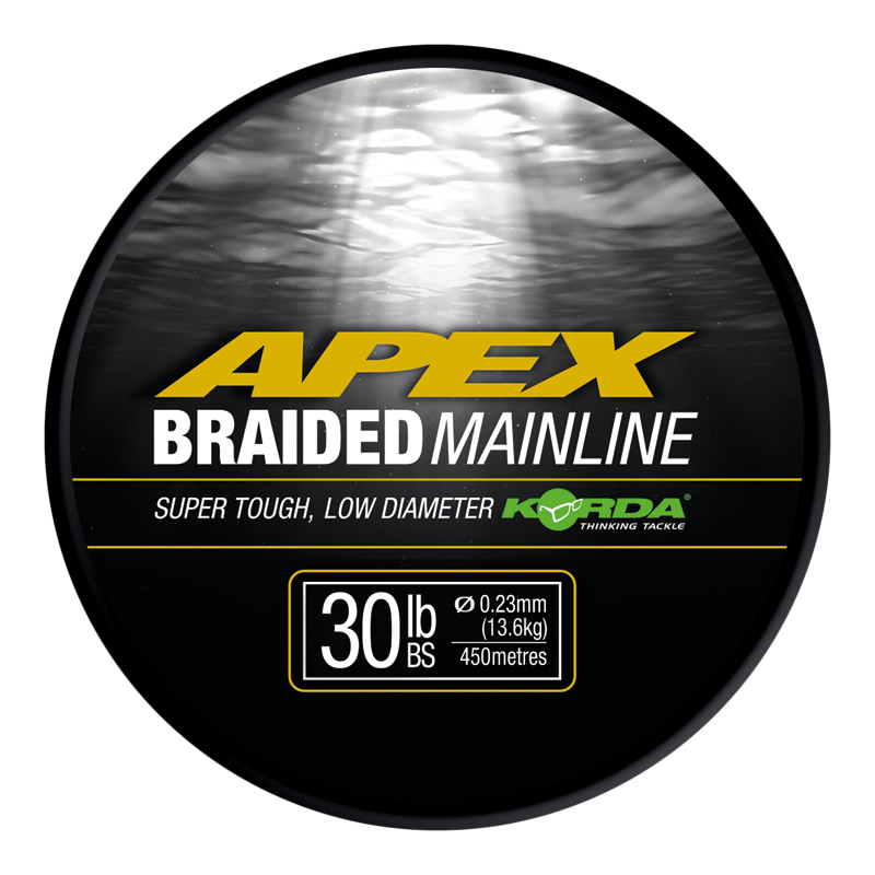 KORDA KORDA Apex Braided Mainline Korda Apex Braided Mainline 30lb/0.23mm 450m - Parkfield Angling Centre