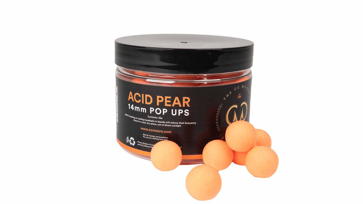 CC MOORE CC MOORE Acid Pear Pop Ups (Elite Range) CC MOORE Acid Pear Pop Ups (Elite Range) 14mm 1 pot - Parkfield Angling Centre
