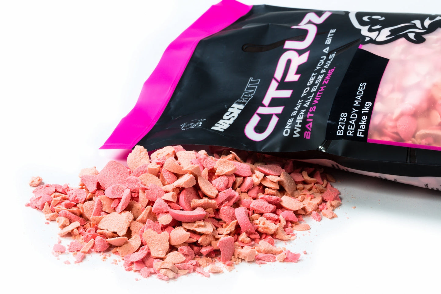 NASH NASH Citruz Flake Pink/White 1kg - Parkfield Angling Centre