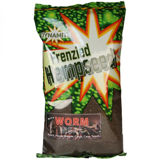 DYNAMITE DYNAMITE Frenzied Hemp Dark - Worm Groundbait  - Parkfield Angling Centre