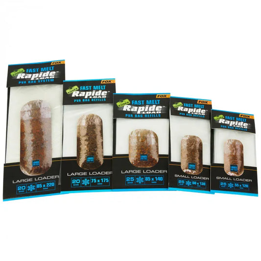 FOX FOX Edges Rapide PVA Bag Refills FOX Edges Rapide Refills Slow Melt 55mmx120mm x 25 bags - Parkfield Angling Centre