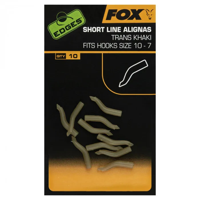 FOX FOX Edges Line Aligna All Types FOX Edges Line Aligna Short sizes 10-7 x 10pcs - Parkfield Angling Centre