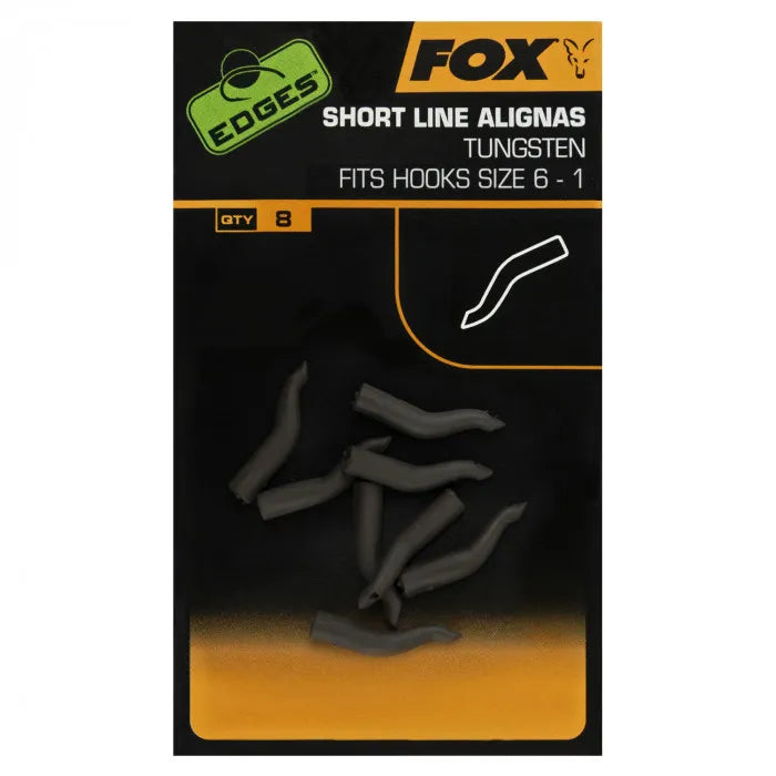 FOX FOX Edges Line Aligna All Types FOX Edges Tungsten Line Aligna Short sizes 6-1 x 8pcs - Parkfield Angling Centre