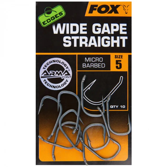 FOX FOX Edges Armapoint Wide Gape Straight Hook - Parkfield Angling Centre