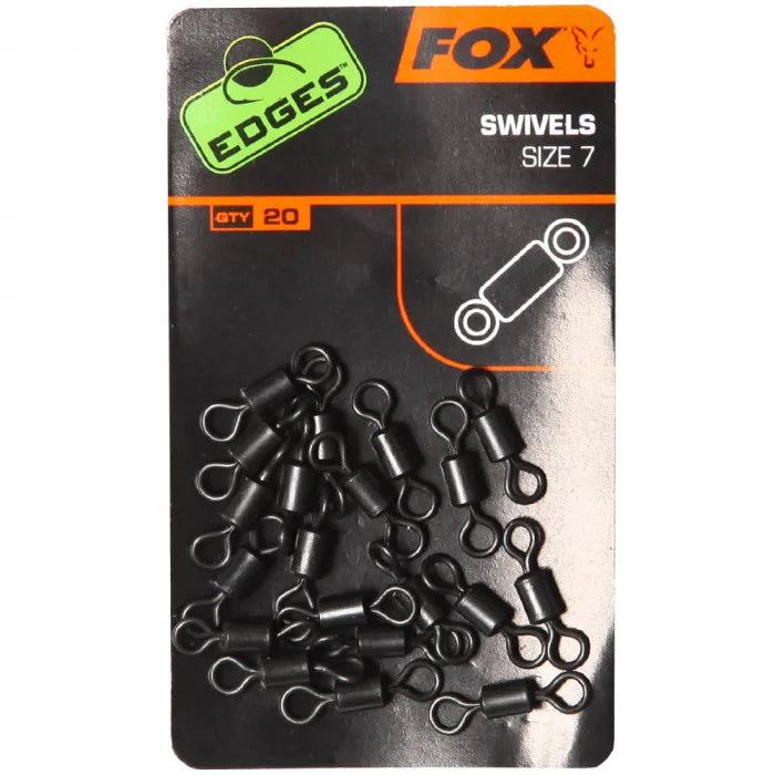 FOX FOX Edges Swivels Size 7 + Size 10 - Parkfield Angling Centre
