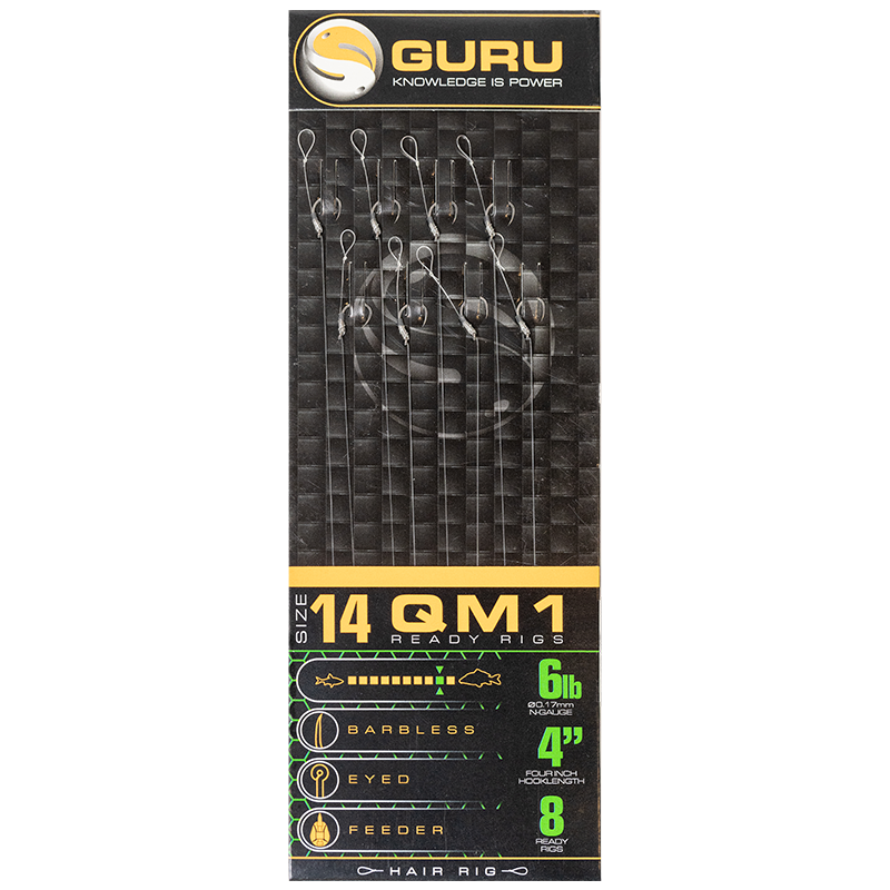 GURU GURU QM1 Standard Hair Rigs - Parkfield Angling Centre