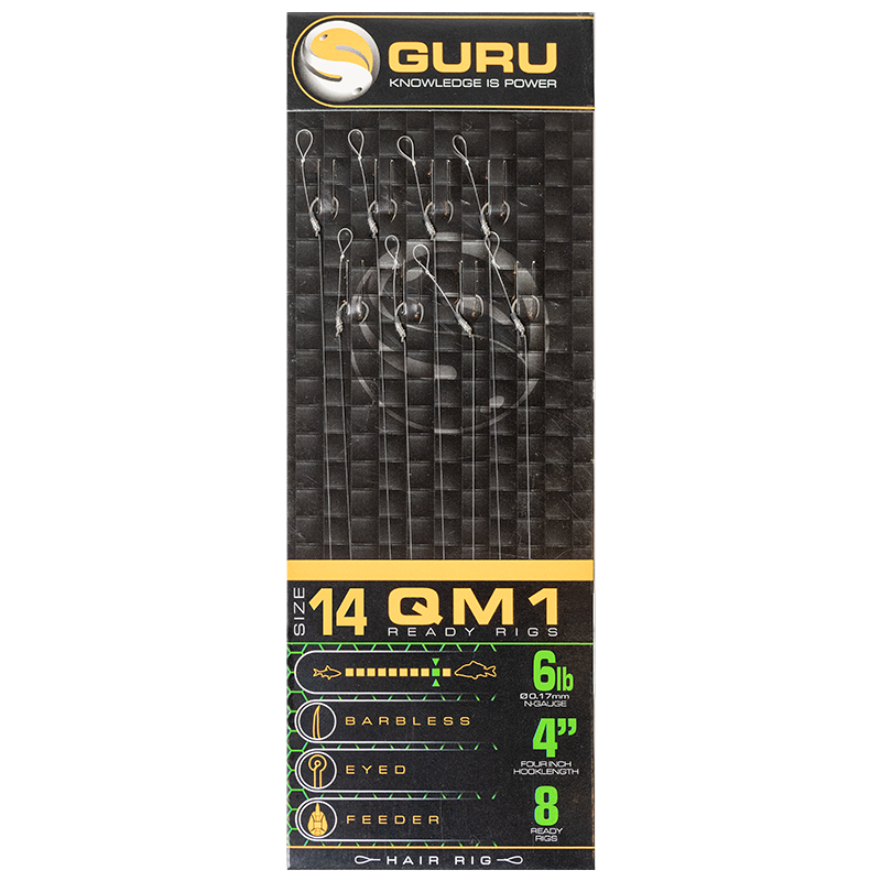 GURU GURU QM1 Standard Hair Rigs - Parkfield Angling Centre