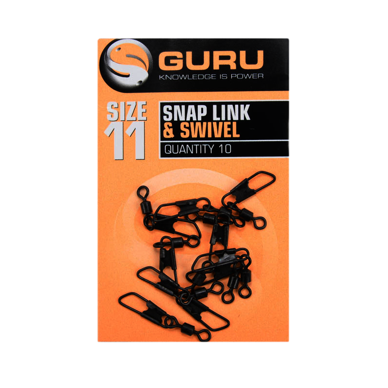 GURU GURU Size 11 Snap Link + Swivel - Parkfield Angling Centre