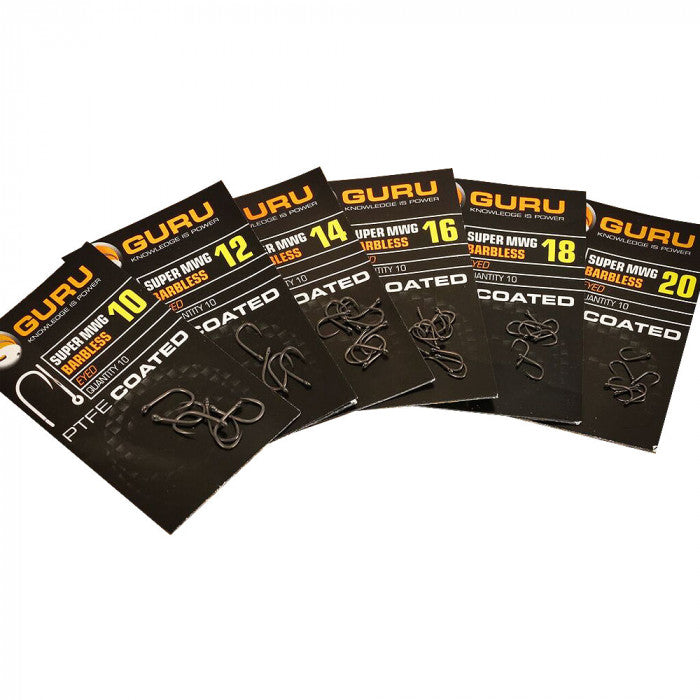 GURU GURU MWG Barbed and Barbless Hooks - Parkfield Angling Centre