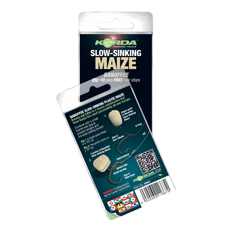 KORDA KORDA Slow Sinking Corn - Dumbells - Maize - Parkfield Angling Centre