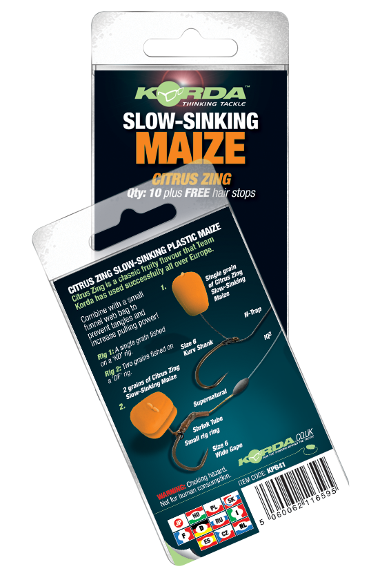 KORDA KORDA Slow Sinking Corn - Dumbells - Maize - Parkfield Angling Centre