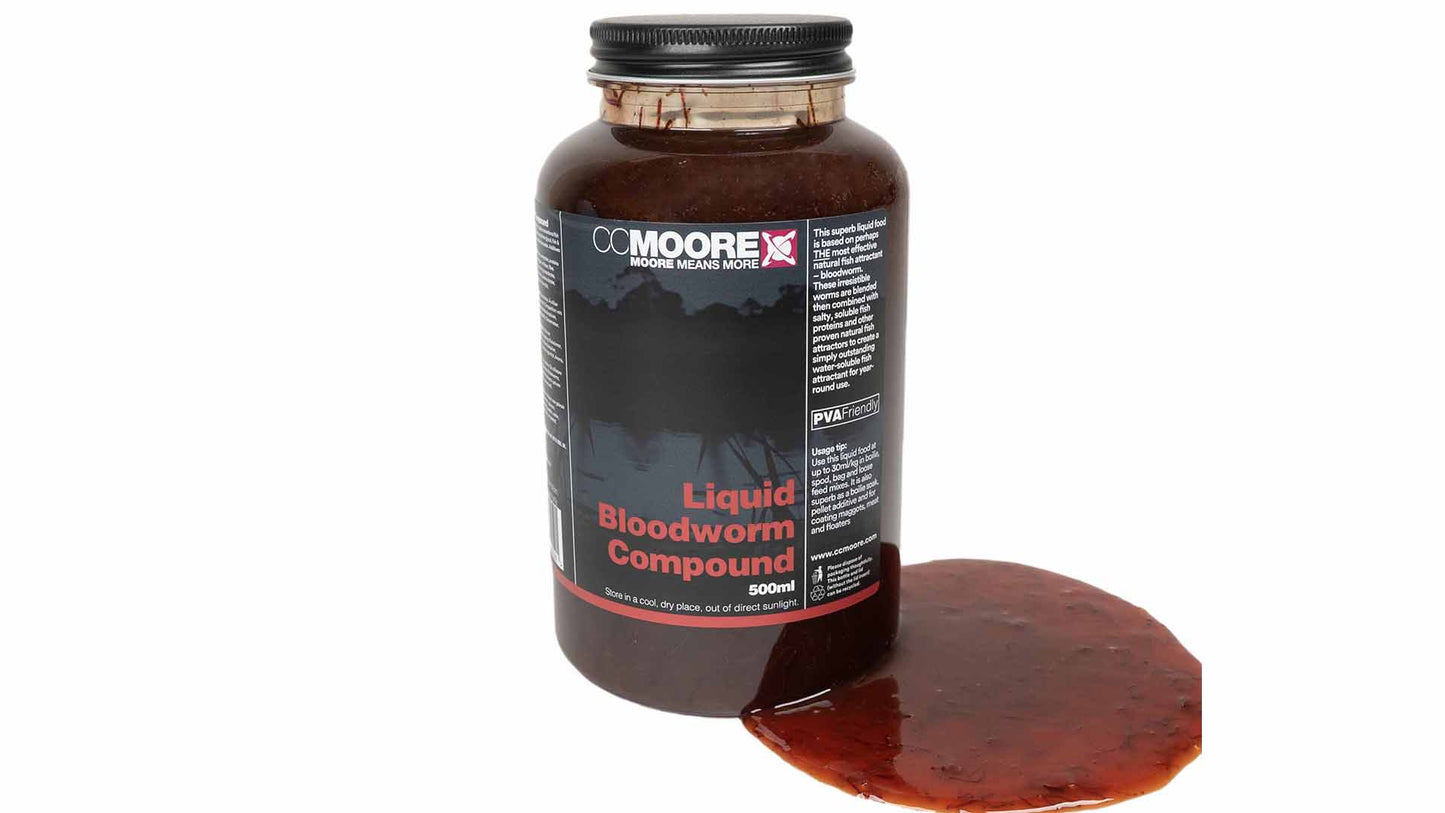 CC MOORE CC MOORE Liquid Bloodworm Compound 500ml - Parkfield Angling Centre