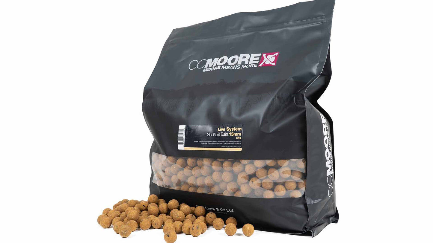 CC MOORE CC MOORE Live System Shelf Life CC MOORE Live System Shelf Life 15mm 5kg - Parkfield Angling Centre