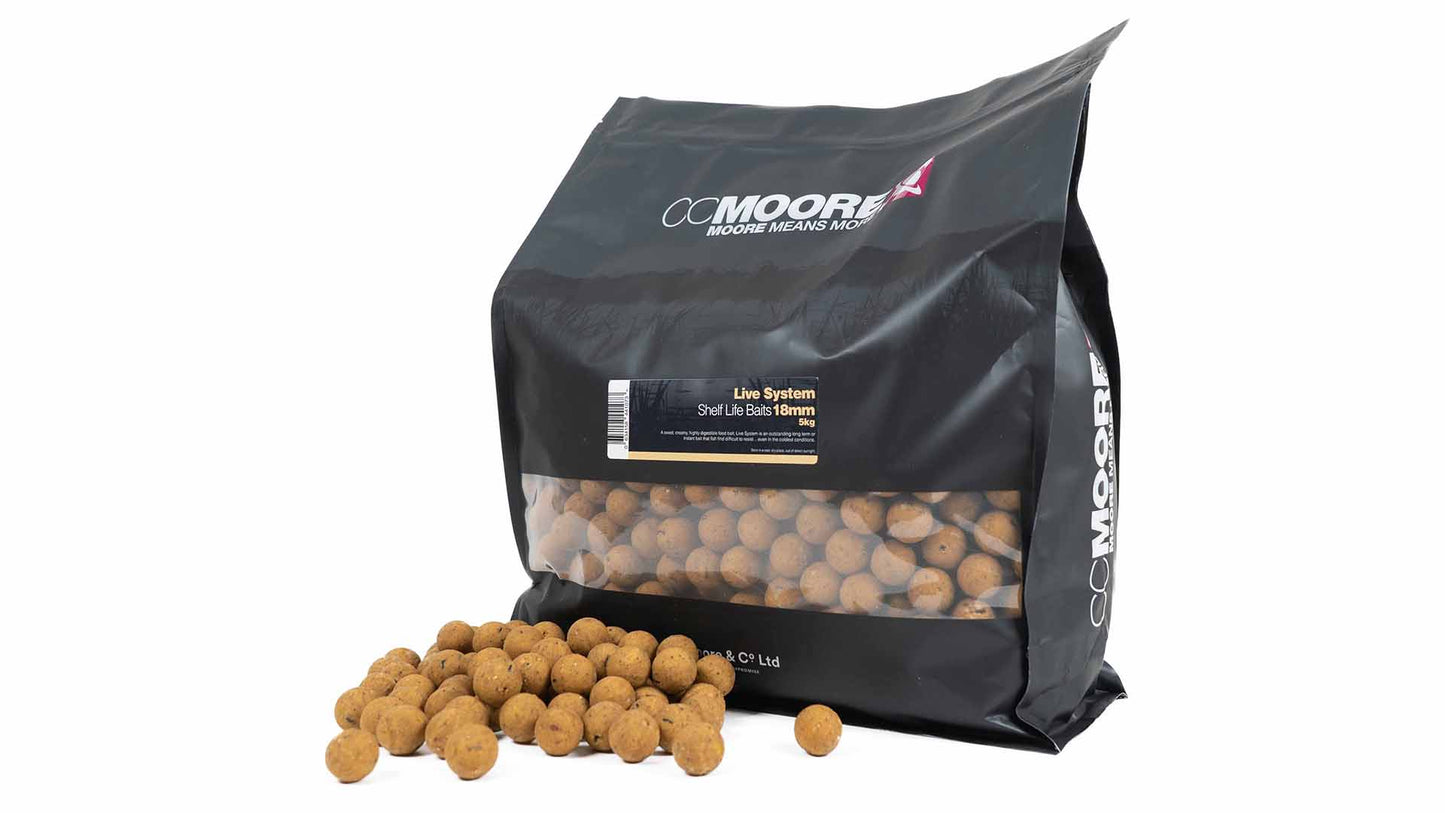 CC MOORE CC MOORE Live System Shelf Life CC MOORE Live System Shelf Life 18mm 5kg - Parkfield Angling Centre