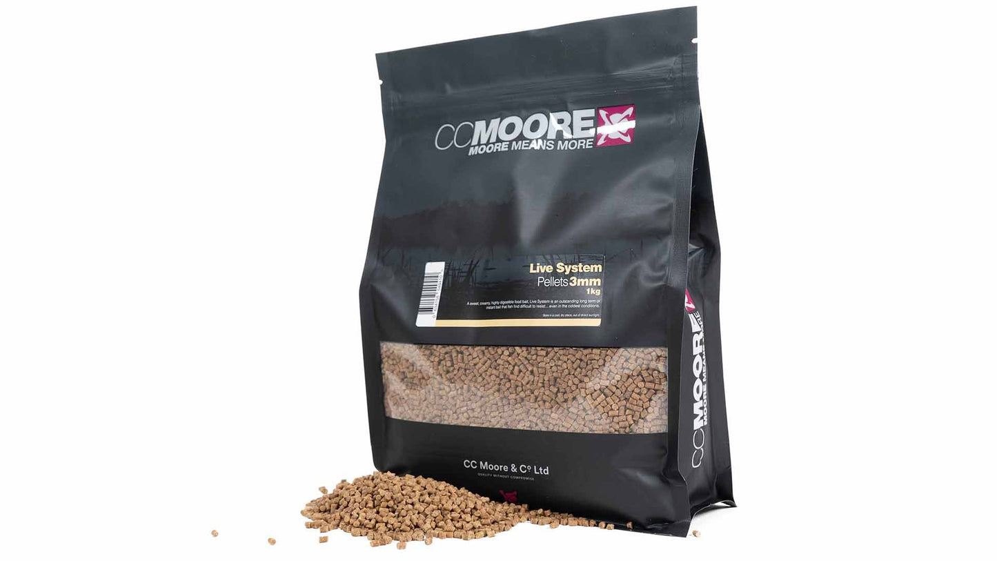 CC MOORE CC MOORE Live System Pellets - Parkfield Angling Centre