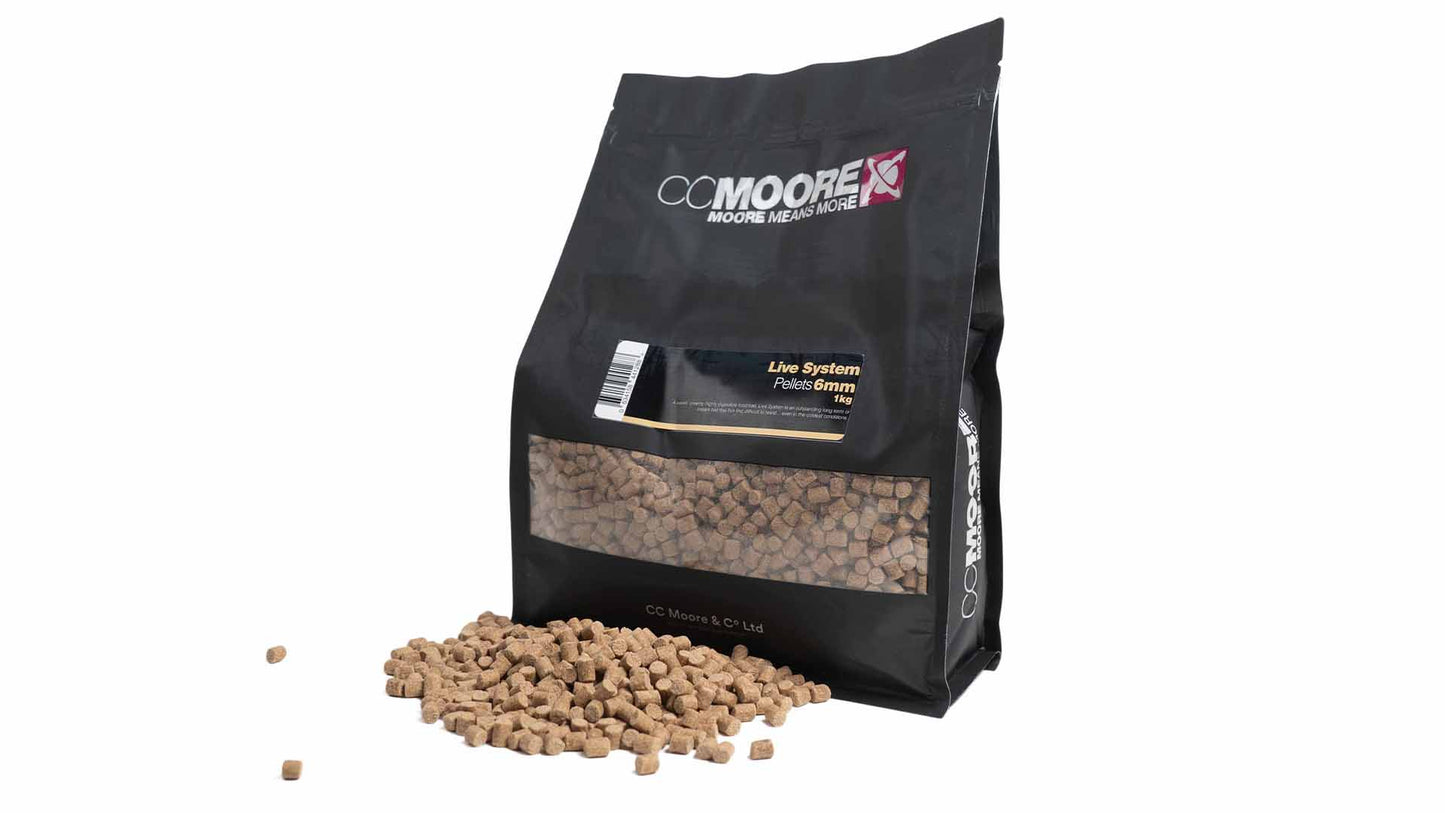 CC MOORE CC MOORE Live System Pellets - Parkfield Angling Centre
