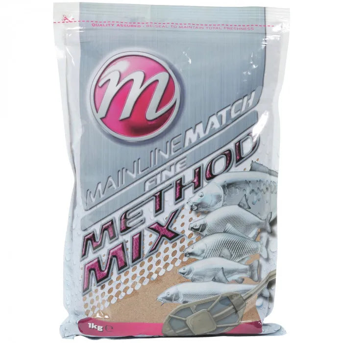 MAINLINE MAINLINE Method Mix Fine Fishmeal & Pellet Mix 1kg - Parkfield Angling Centre