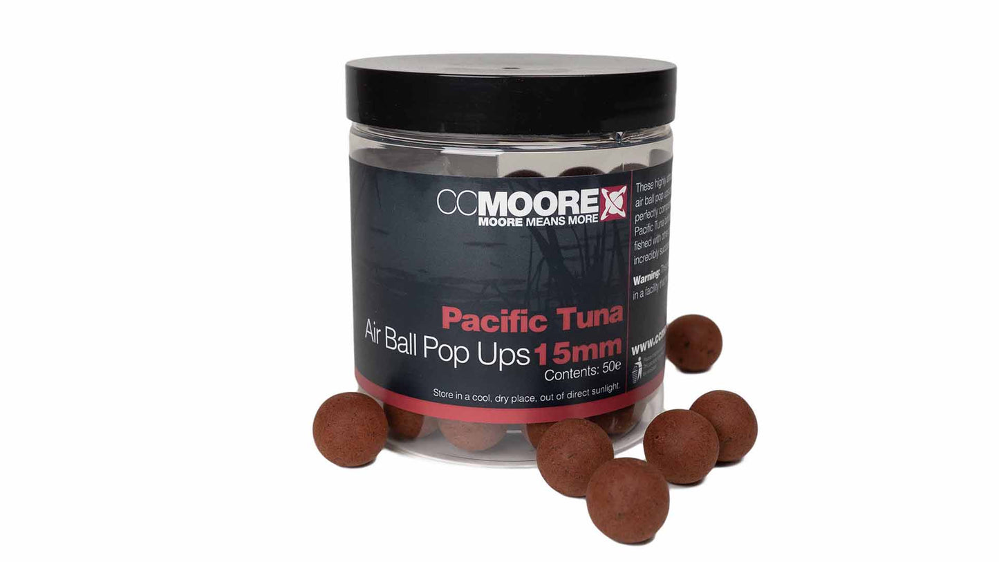 CC MOORE CC MOORE Pacific Tuna Pop Ups CC MOORE Pacific Tuna Air Ball Pop Ups 15mm 1 pot - Parkfield Angling Centre