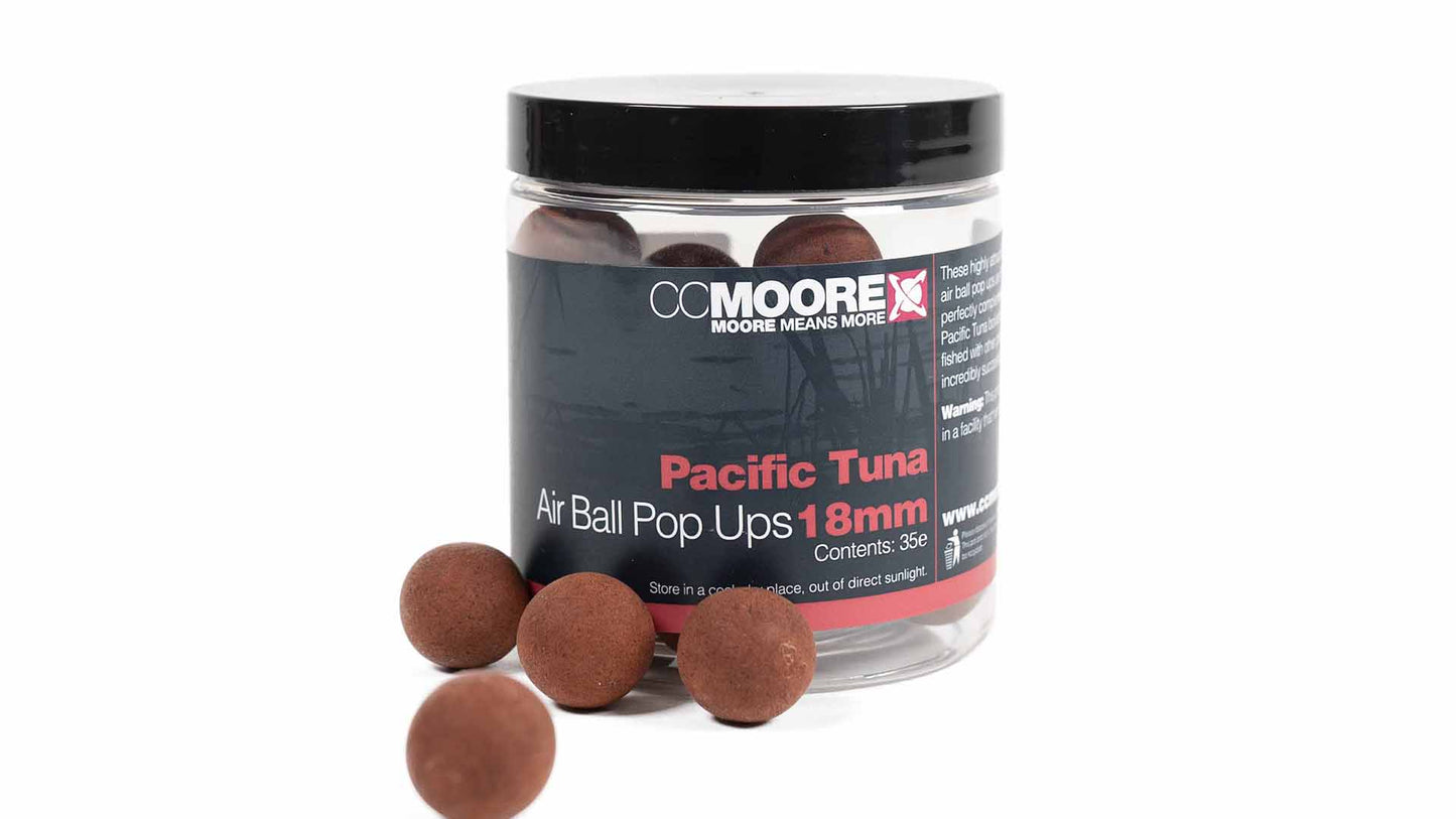 CC MOORE CC MOORE Pacific Tuna Pop Ups CC MOORE Pacific Tuna Air Ball Pop Ups 18mm 1 pot - Parkfield Angling Centre