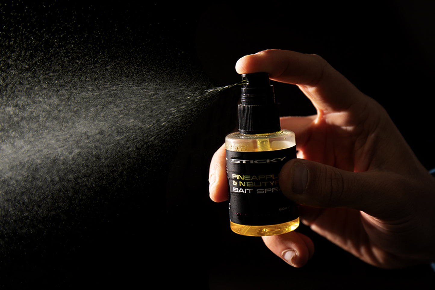 STICKY BAITS STICKY BAITS Pineapple & N'Butyric Bait Spray 50ml Spray - Parkfield Angling Centre