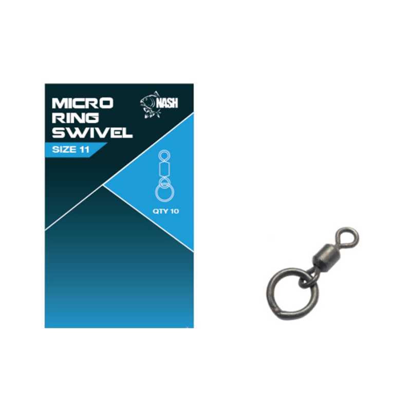 NASH NASH Micro Ring Swivel Size 11 - Parkfield Angling Centre