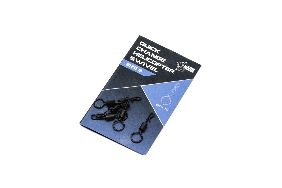 NASH NASH Quick Change Drop Off Inline Swivel Size 8 - Parkfield Angling Centre