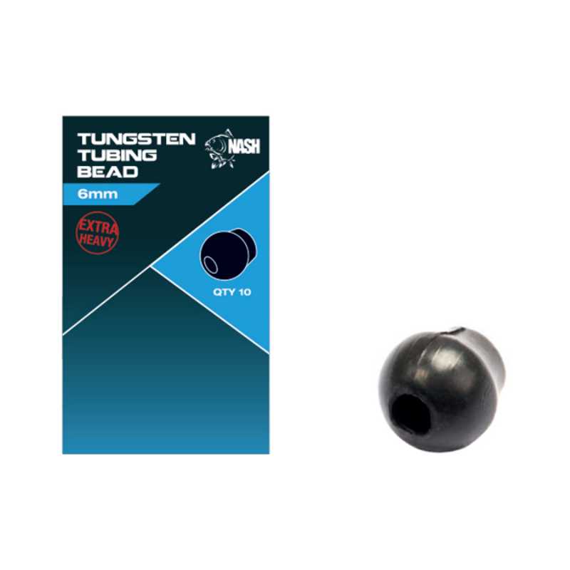 NASH NASH Cling On Tungsten Tubing Bead 6mm - Parkfield Angling Centre