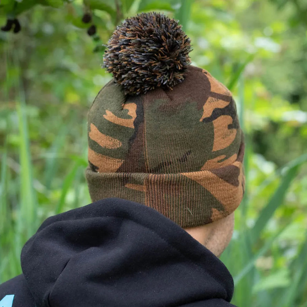 AQUA AQUA Camo Bobble Hat - Parkfield Angling Centre