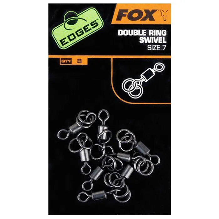 FOX FOX Edges Double Ring Swivel Size 7 x 8 - Parkfield Angling Centre
