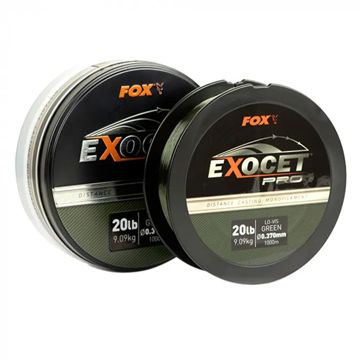FOX FOX Exocet Pro Lo-Vis Green Fishing Mono Line 1000m - Parkfield Angling Centre