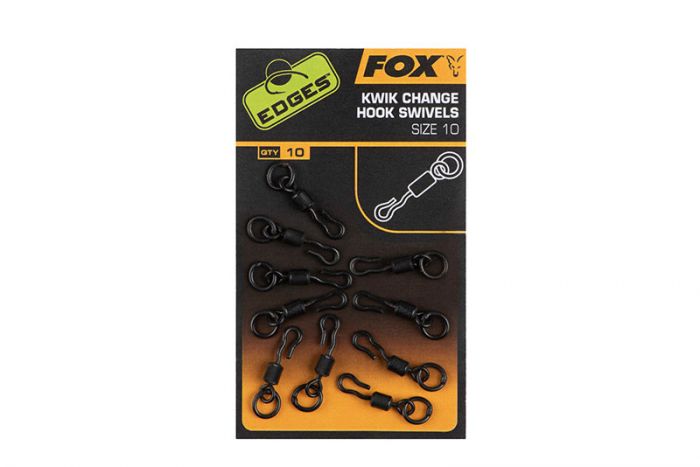 FOX FOX Edges Kwik Change Hook Swivels - Parkfield Angling Centre