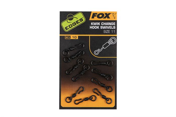 FOX FOX Edges Kwik Change Hook Swivels - Parkfield Angling Centre