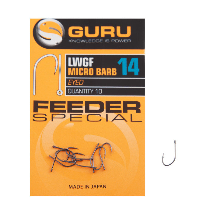 GURU GURU LWG Feeder Special Eyed and Spade Hooks - Parkfield Angling Centre