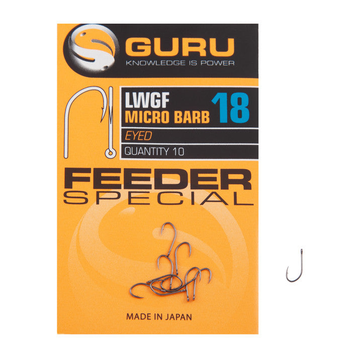 GURU GURU LWG Feeder Special Eyed and Spade Hooks - Parkfield Angling Centre