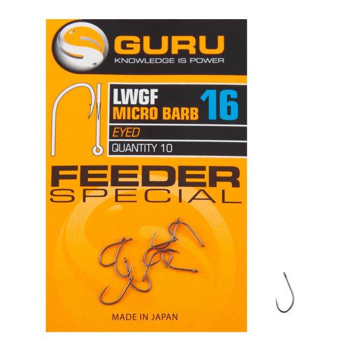 GURU GURU LWG Feeder Special Eyed and Spade Hooks - Parkfield Angling Centre
