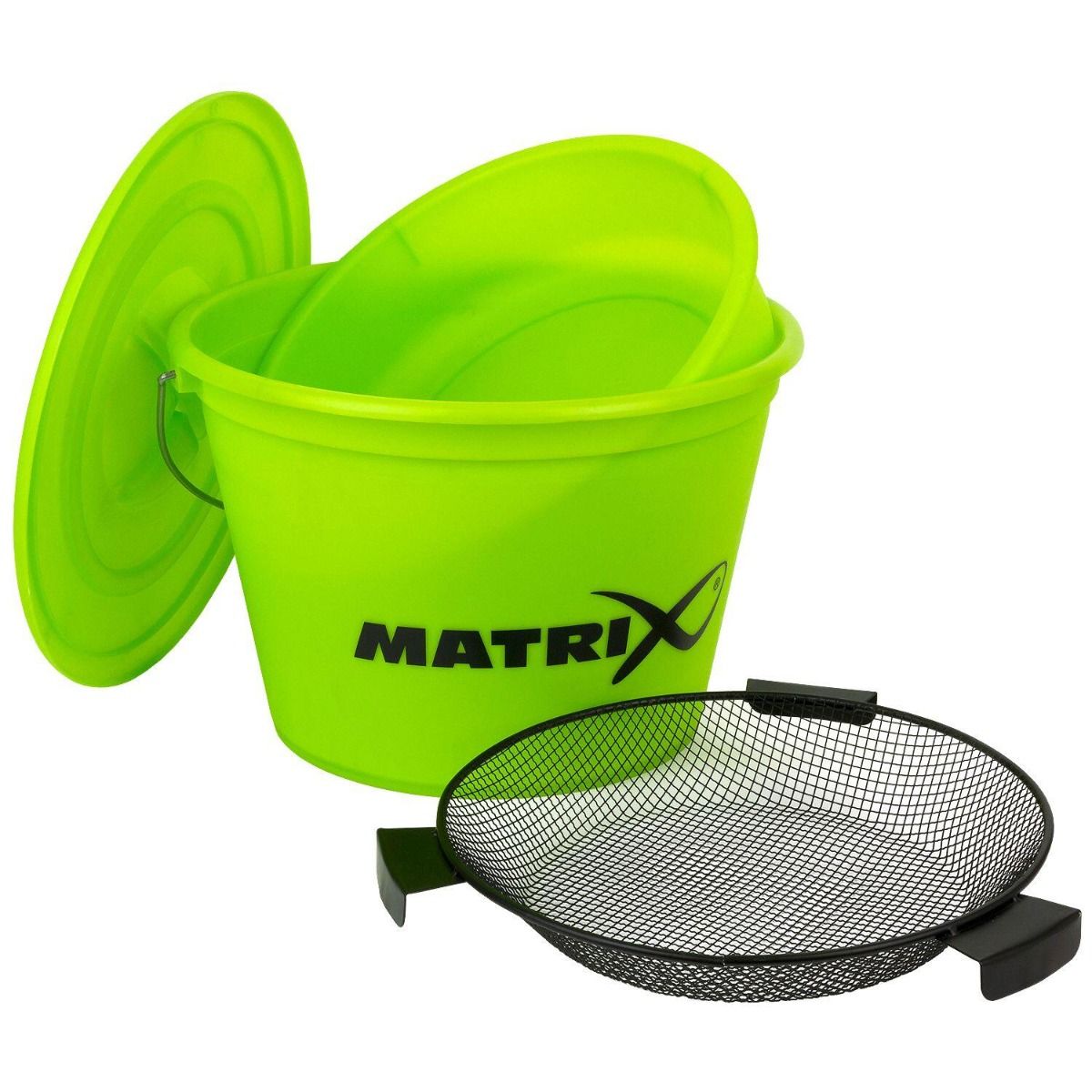 MATRIX MATRIX Bucket Set Inc Tray & Riddle LIME - Parkfield Angling Centre