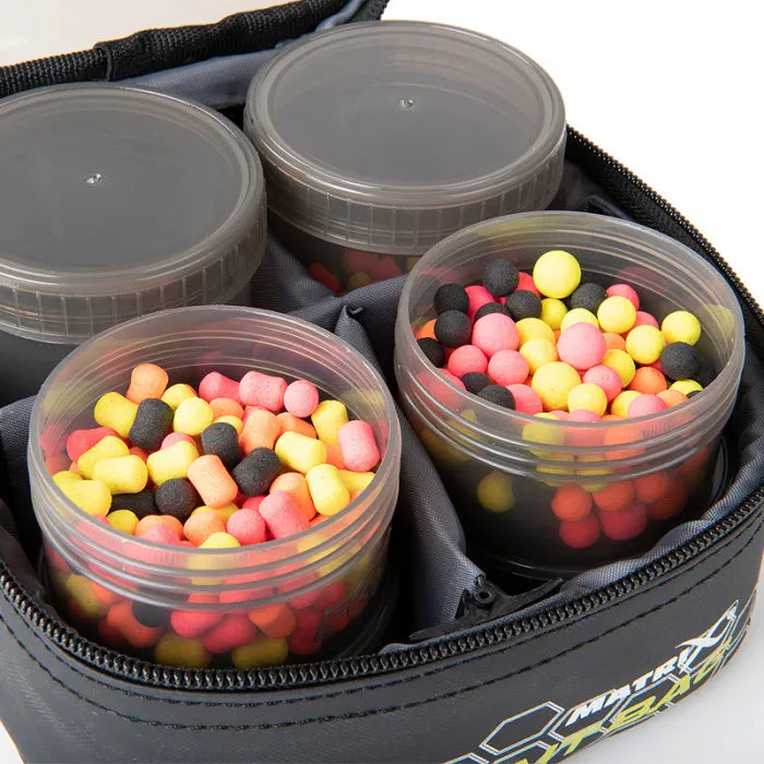 MATRIX MATRIX Mini Bait Bag (inc 2x Large Pots / 4x Small Pots) - Parkfield Angling Centre