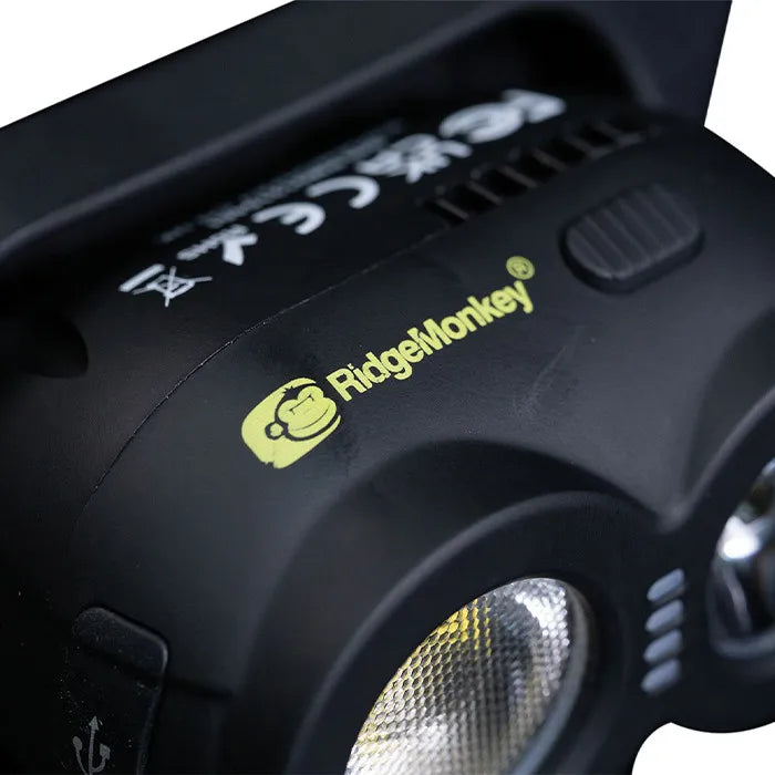 RIDGEMONKEY RIDGEMONKEY VRH150X USB Rechargeable Headtorch - Parkfield Angling Centre