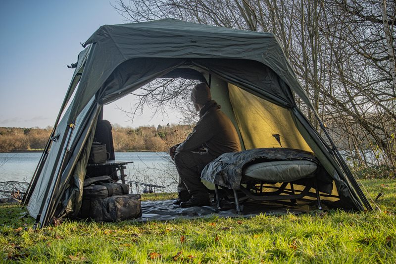 SOLAR SOLAR Sp Quick-Up Shelter Green Mkii With Heavy-Duty Groundsheet  - Parkfield Angling Centre