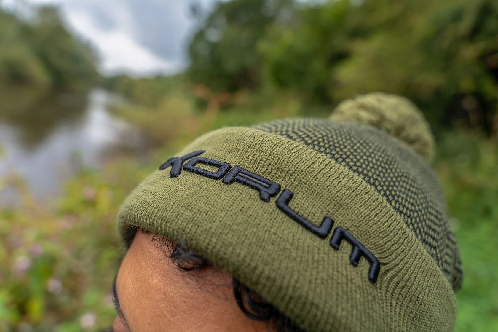 KORUM KORUM Thermal Beanie Hat - Black/Olive - Parkfield Angling Centre