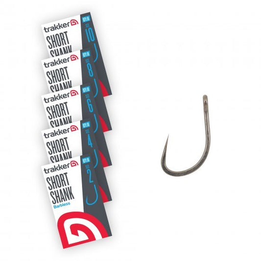 TRAKKER TRAKKER Short Shank Hooks (Barbless)  - Parkfield Angling Centre