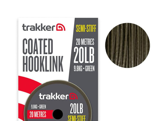 TRAKKER TRAKKER Semi Stiff Coated Hooklink (20m)  - Parkfield Angling Centre