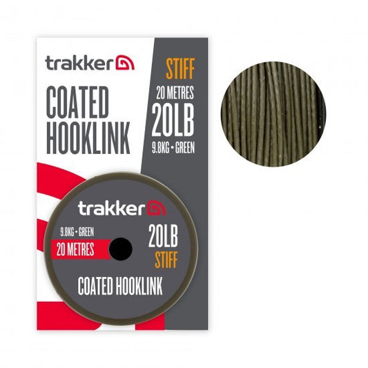 TRAKKER TRAKKER Stiff Coated Hooklink (20m) TRAKKER Stiff Coated Hooklink (20lb)(9.8kg)(20m) - Parkfield Angling Centre