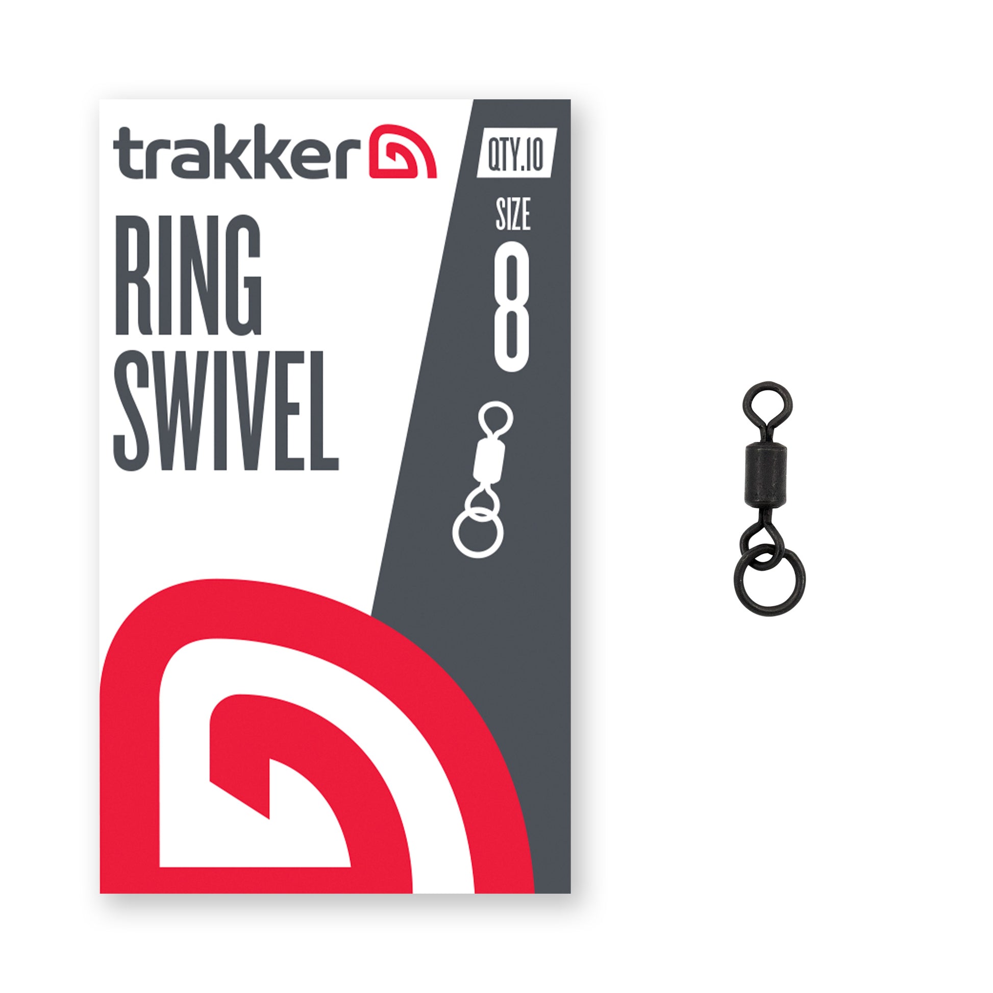 TRAKKER TRAKKER Ring Swivel (Size 8)  - Parkfield Angling Centre