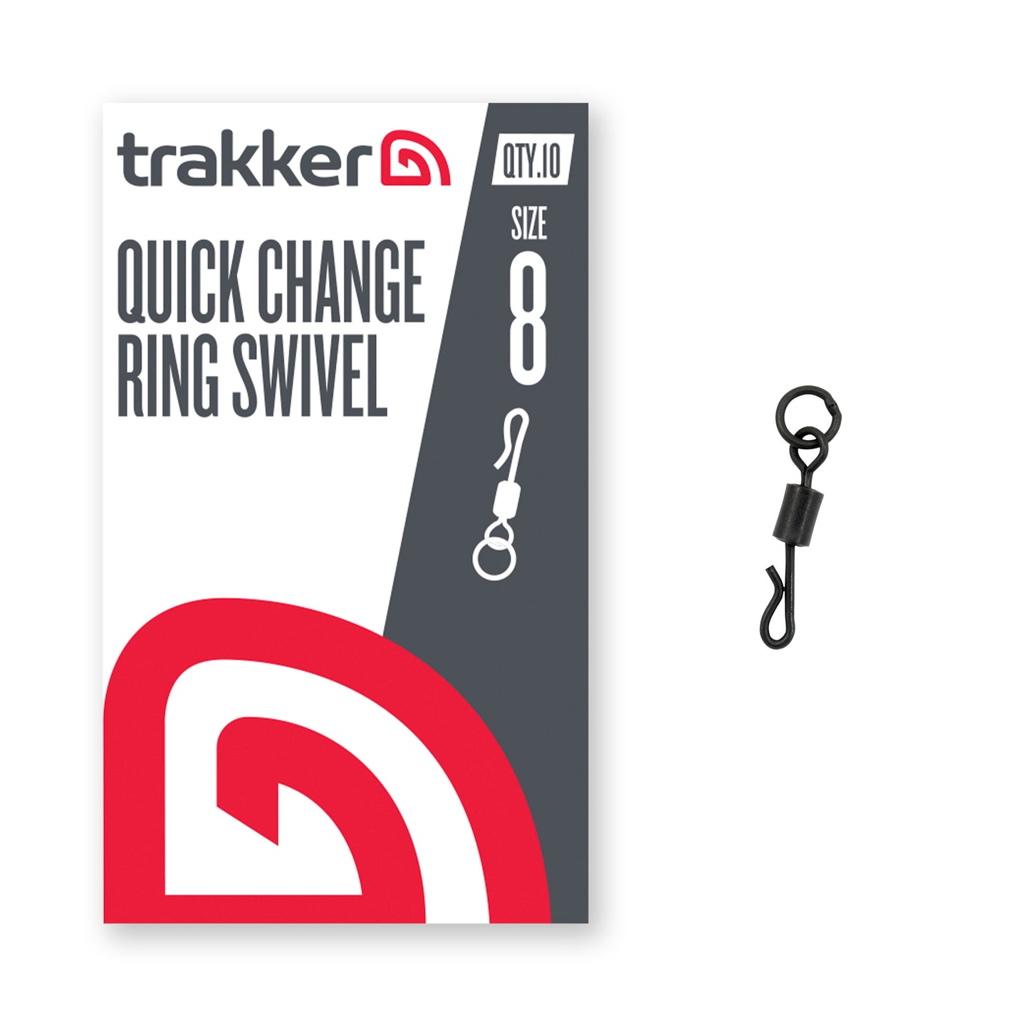 TRAKKER TRAKKER QC Ring Swivel (Size 8)  - Parkfield Angling Centre