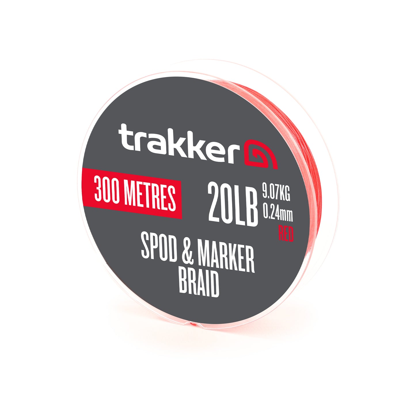 TRAKKER TRAKKER Spod Marker Braid (300m)(Red) TRAKKER Spod Marker Braid (20lb)(9.07kg)(0.24mm)(300m)(Red) - Parkfield Angling Centre