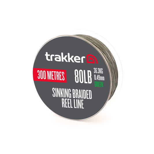 TRAKKER TRAKKER Sinking Braid Reel Line (300m) TRAKKER Sinking Braid Reel Line (80lb)(36.3kg)(0.49mm)(300m) - Parkfield Angling Centre