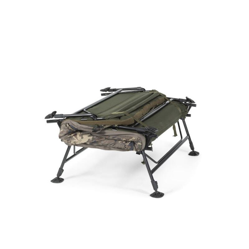 NASH NASH Indulgence HD40 Sleep System 8 Legs Camo Wide  - Parkfield Angling Centre