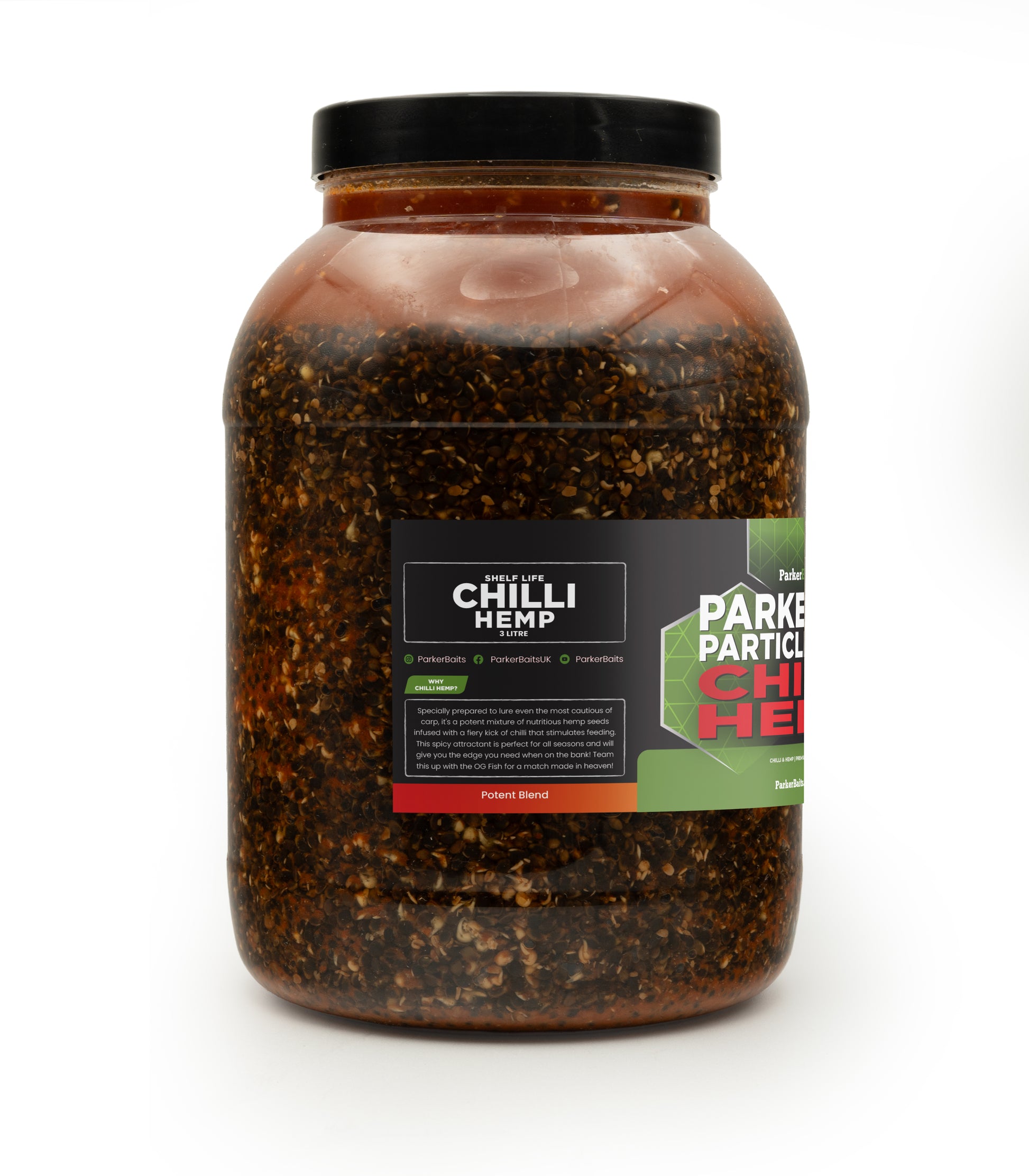 PARKER BAITS PARKER BAITS Chilli Hemp - Shelf Life - Particle - Parkfield Angling Centre